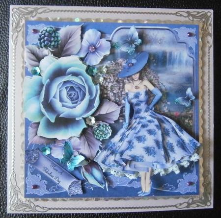 1950's Style Forget-me-not Mini Kit by Davina Rundle