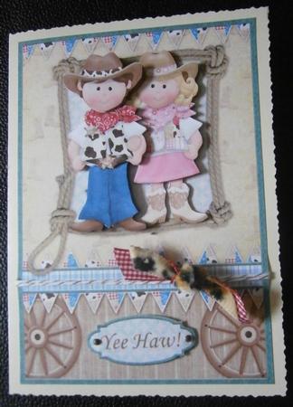 Hoedown Barn Dance Country Dancing Topper & Decoupage by Davina Rundle