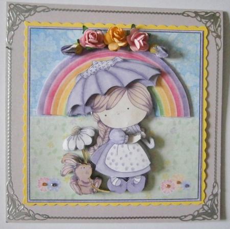 Izzy and Her Umbrella 8x8 Mini Kit by Davina Rundle