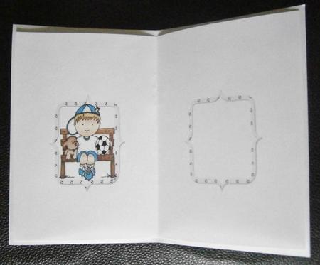 Footy Birthday Boy Blue Insert by Davina Rundle