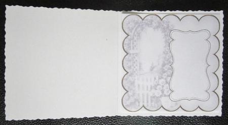 Lilac Rose Arch Plain 8in Scallop Insert Panel by Davina Rundle