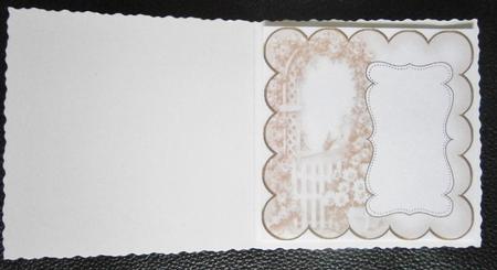 Borange Rose Arch Plain 8in Scallop Insert Panel by Davina Rundle