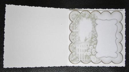 Olive Rose Arch Plain 8in Scallop Insert Panel by Davina Rundle