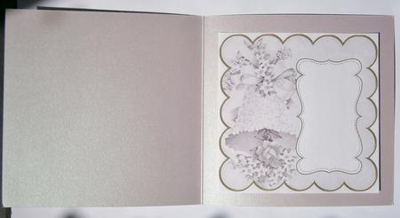 Lilac Wedding Bells Plain 8in Scallop Insert Panel by Davina Rundle