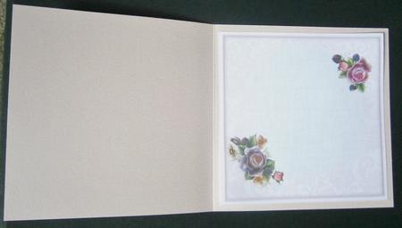 8x8 Pink English Roses Insert Plate by Davina Rundle