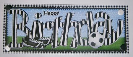 Happy Birthday Large Dl 3D Decoupage by Davina Rundle