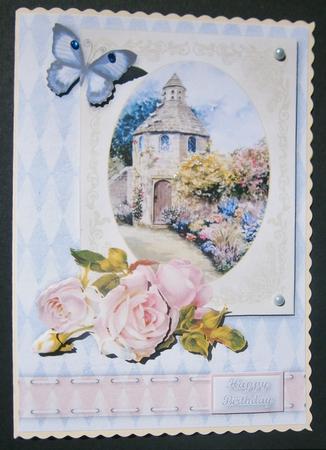 The Dovecote Floral Quick Card by Davina Rundle
