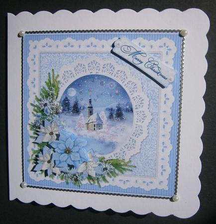 8x8 Ice Blue Christmas by Davina Rundle