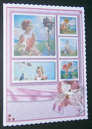 Mabel Rollins Harris Collage Card by Davina Rundle