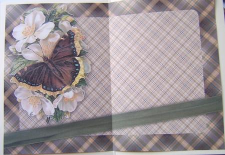 Butterfly & Flowers Insert by Davina Rundle
