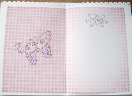 Fluttery Butterfly Insert A5 Portrait by Davina Rundle