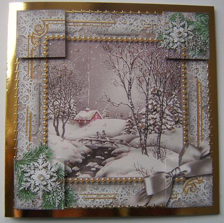 Winter Walk Snow 8inch Picture Sheet by Davina Rundle
