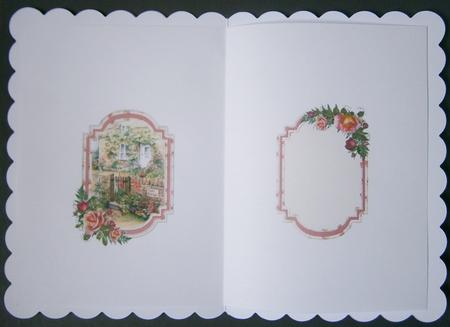 Shabby Chic Rose Cottage Insert by Davina Rundle