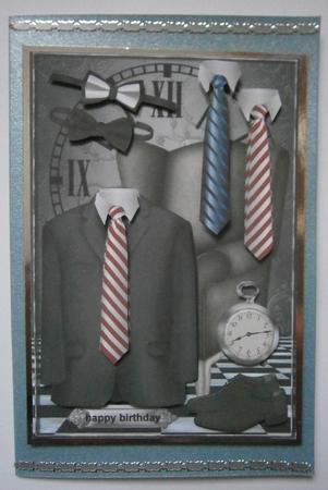 Men's Clothes Male Card by Davina Rundle