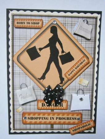 Danger, Shopping in Progress by Davina Rundle