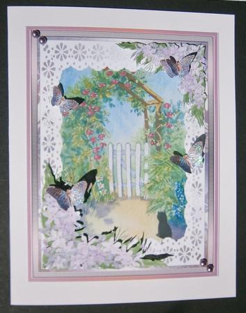 Watercolour Cottage Garden 1 Decoupage Sheet by Davina Rundle