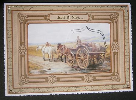 Vintage Village Life 2 Off to Market Quick Card by Davina Rundle