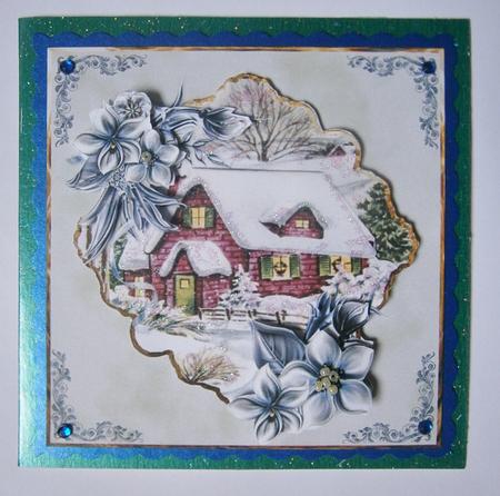Home for Christmas Card with Topper by Davina Rundle