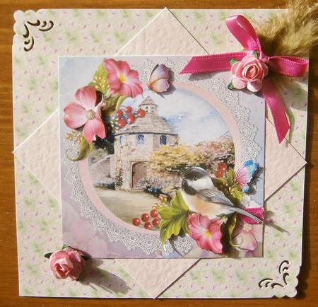 8x8 Dovecote Cottage with Winged Friends by Davina Rundle