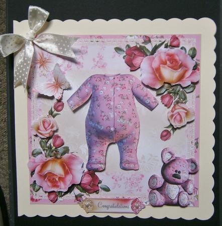 Baby Girl Romper and Roses Mini Kit by Davina Rundle