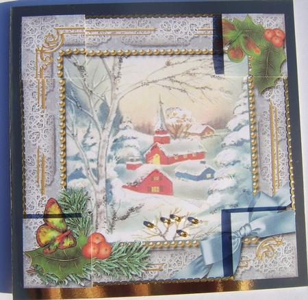 Little Village Holly 8inch Picture Sheet by Davina Rundle