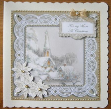Ice Church for My Mum 8in Sentiment Topper by Davina Rundle
