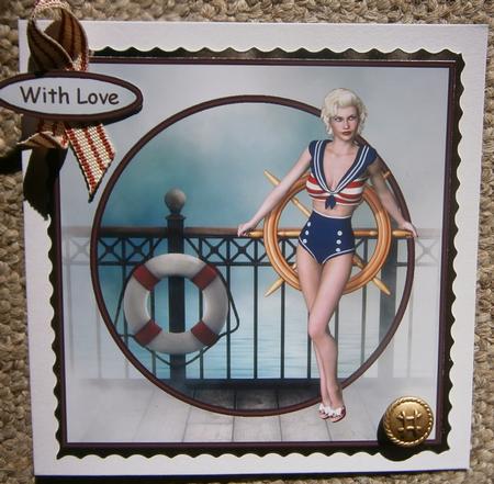 Nautical But Nice 8x8 Card Front by Davina Rundle
