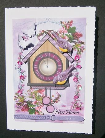 New Home Birdhouse & Clock by Davina Rundle