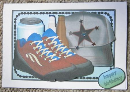 Trainers, Drinks and Cap by Davina Rundle