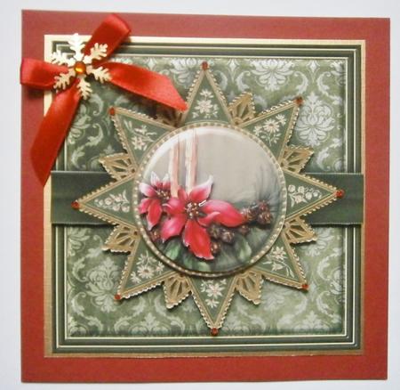 Christmas Flowers 8x8 Mini Kit by Davina Rundle