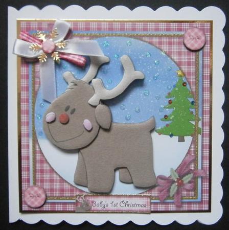 Baby Pink Rudolph by Davina Rundle