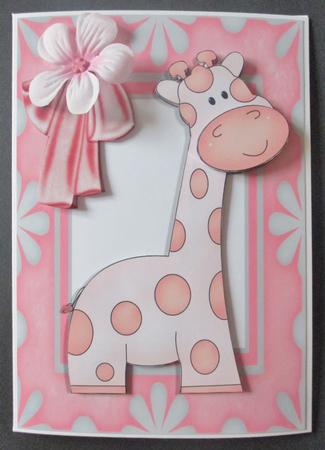 Cute Little Giraffe, with Bow by Davina Rundle