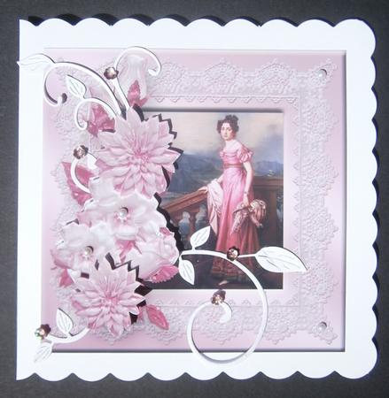 Lady in Pink Framed Art Mini Kit by Davina Rundle