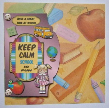 Keep Calm School is Fun Girl  -  by Davina Rundle