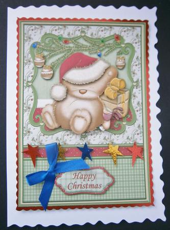Snoozy Christmas Card Topper & Decoupage Sheet by Davina Rundle