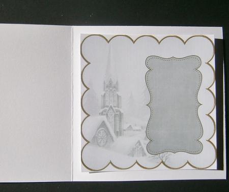 Silver Snow Steeple 8in Scallop Insert Panel by Davina Rundle