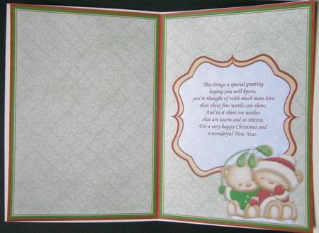 Christmas Mistletoe Kiss A5 Insert for Cup452621_68 by Davina Rundle