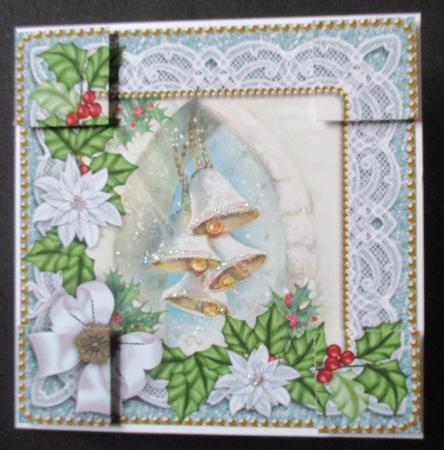 Snowbells Poinsettia 8in Picture Sheet by Davina Rundle