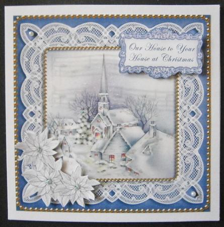 Blue Village Ours to Yours Christmas 8in Sentiment Topper by Davina Rundle