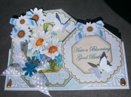 Daisies Blooming Good Birthday Double Octagon Card Kit by Davina Rundle