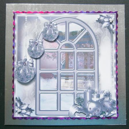 The Lilac Christmas Window Topper by Davina Rundle