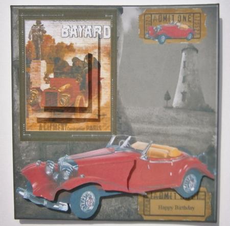 Race Day Card Topper & Pyramid Decoupage by Davina Rundle