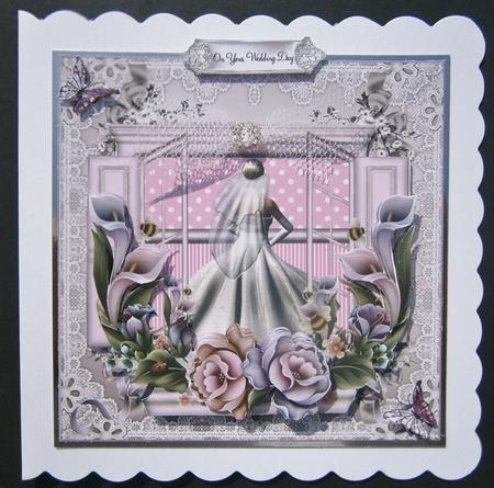 The Bride Window Box Card Front by Davina Rundle