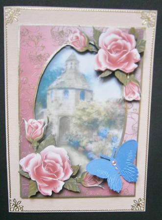Dovecote & Pink Roses Mini Kit by Davina Rundle