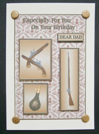 Old Guns Male Birthday by Davina Rundle