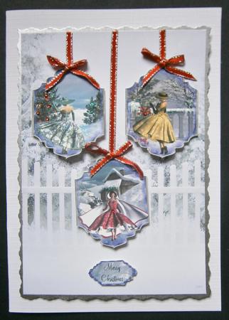 A Very 50's Christmas Set of 5 by Davina Rundle