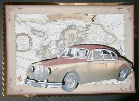 Gorgeous Vintage Car Decoupage Mini Kit by Davina Rundle