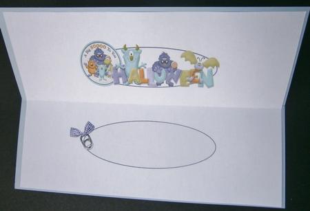 Boo to You Halloween Large Dl Insert by Davina Rundle
