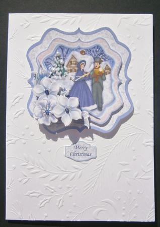 Christmas Carollers Bracket Topper Decoupage & Insert by Davina Rundle