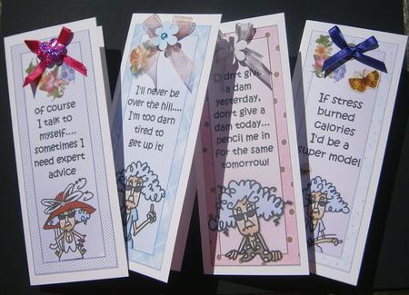 Collection Four Stella Themed Bookmarks by Davina Rundle